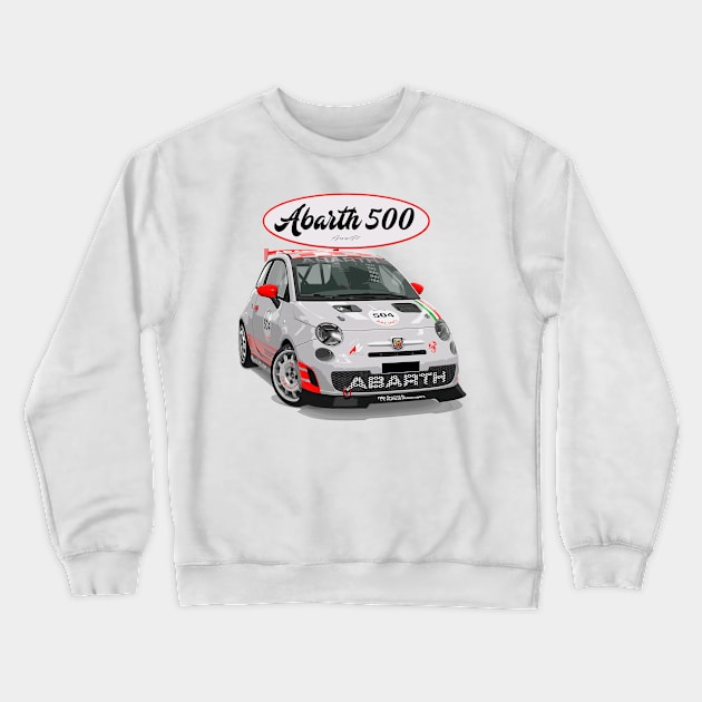 ABARTH 500 504 Crewneck Sweatshirt by PjesusArt